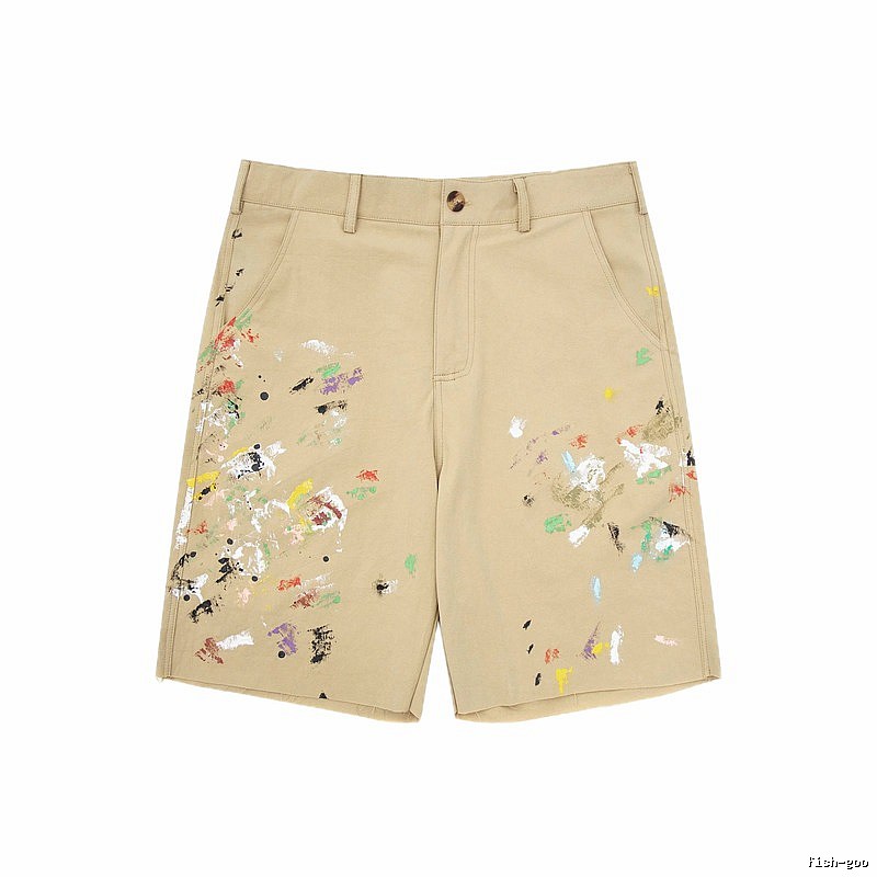 Gallery Dept Graffiti Style Khaki Shorts