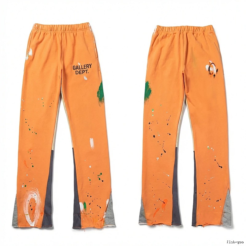 Gallery Dept Graffiti Style Orange Pants