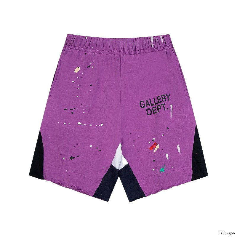 Gallery Dept. graffiti-style purple shorts