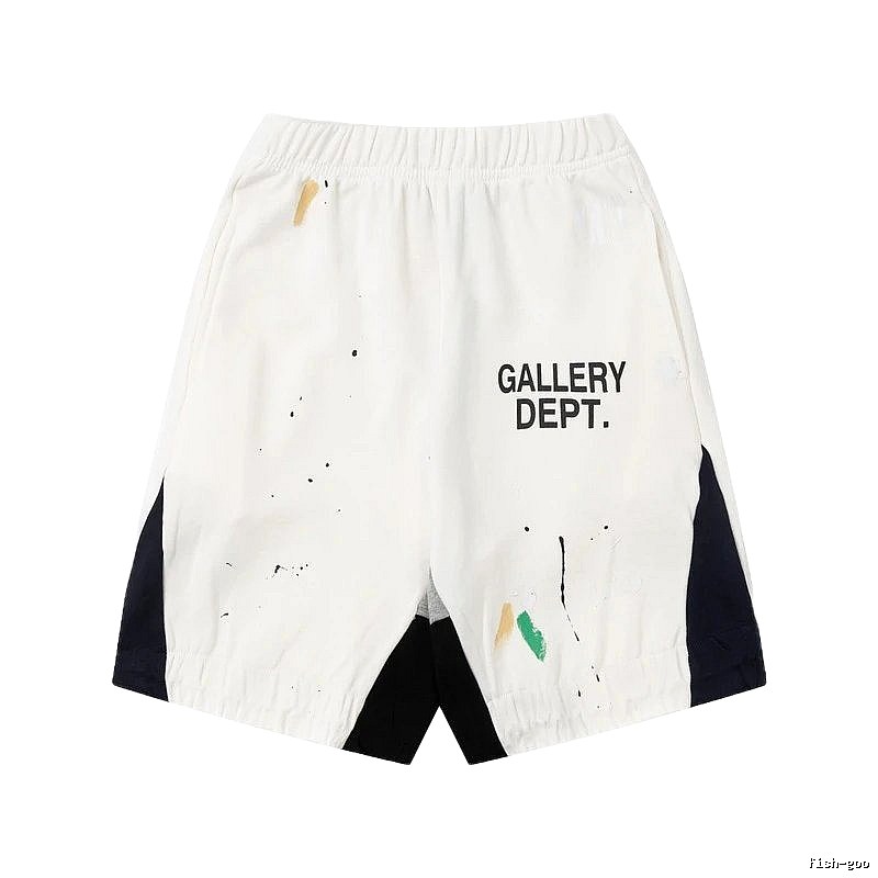 Gallery Dept. Graffiti Style White Shorts