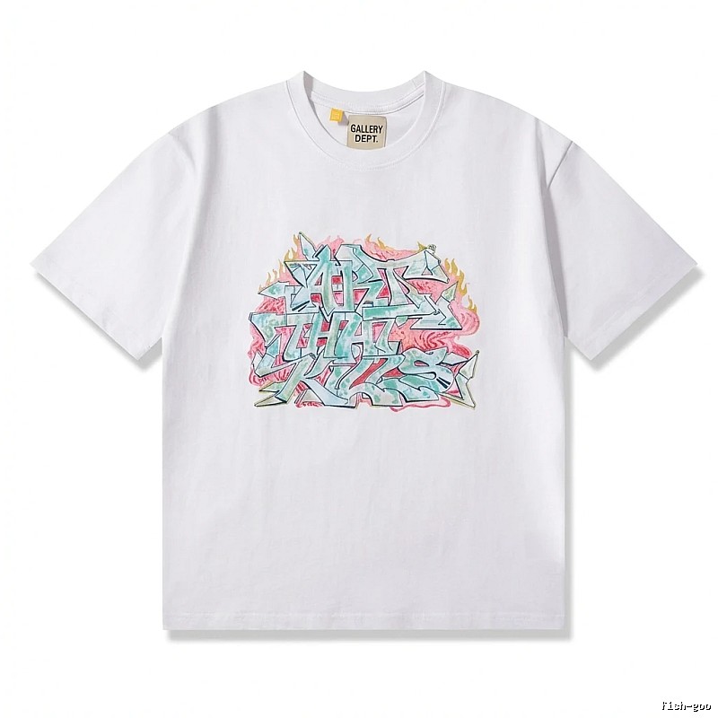 Gallery Dept Graffiti Style White T-shirt