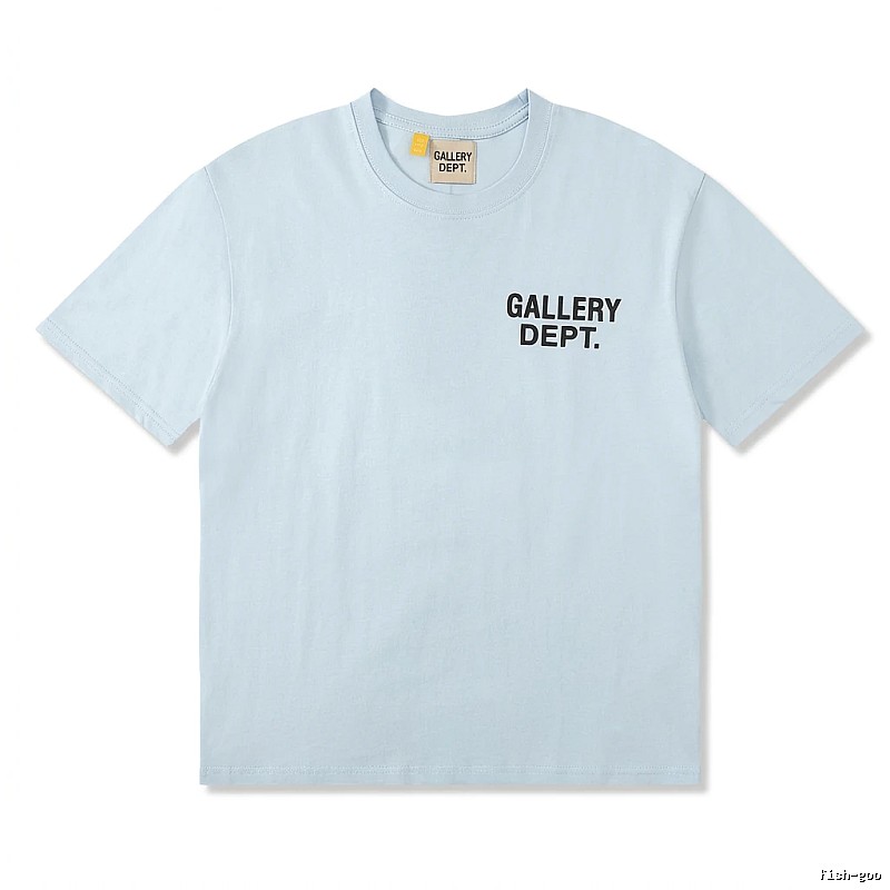 Gallery Dept Simple Style Light Blue T-shirt