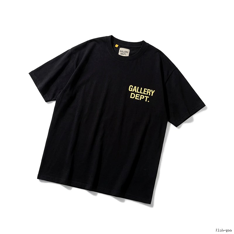 Gallery Dept Trendy and Cool Style Black T-shirt