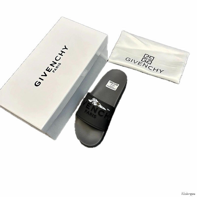 Givenchy x Dalmatian Co-branded Streetwear Style Grey Slides