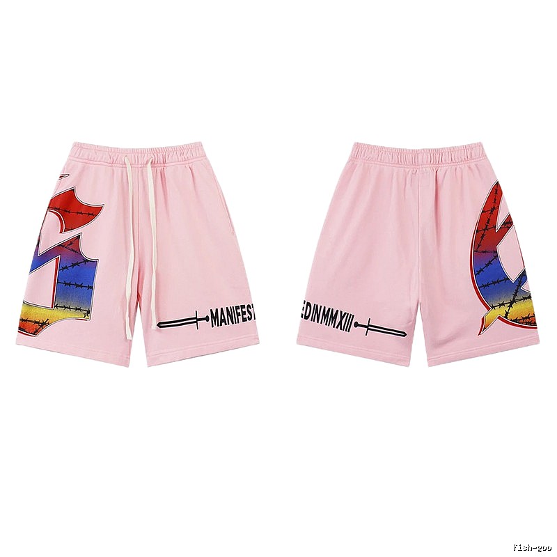 Godspeed Gradient Print Street Style Pink Shorts