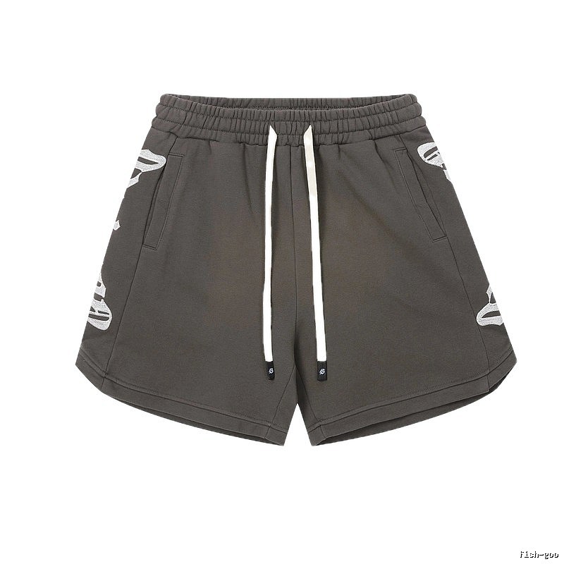 Godspeed Printed Street Style Charcoal Gray Casual Shorts
