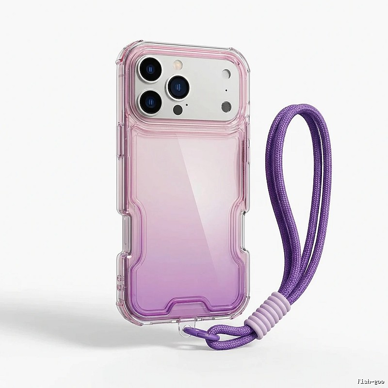 Gradient and Transparent Style iPhone Case for Trendy Brands