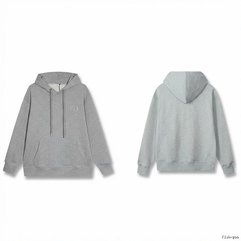 Gucci minimalist style grey hoodie