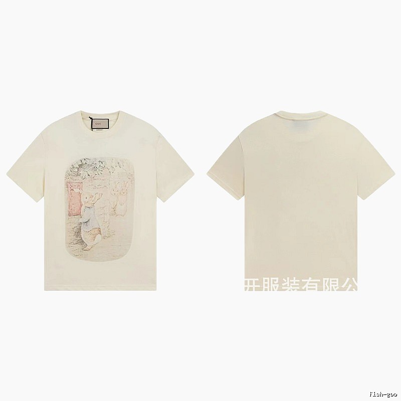 Gucci x Peter Rabbit Co-branded Vintage-style Off-white T-Shirt