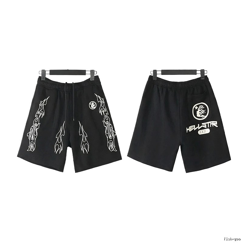 Hellstar dark style printed shorts