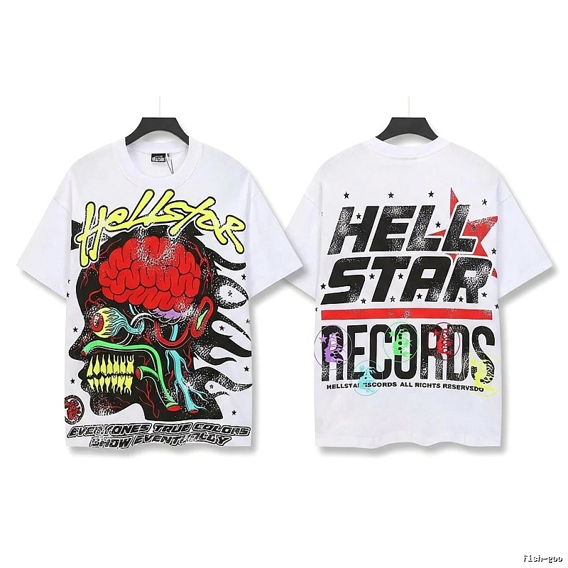 Hellstar Graffiti Style White T-shirt