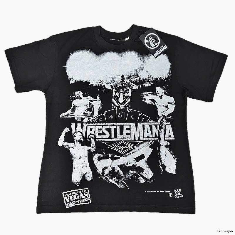 Hellstar WrestleMania Street Style Black T-Shirt
