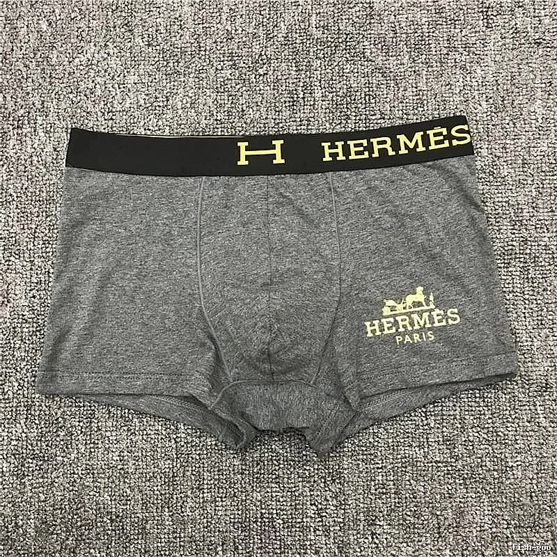 Hermes Streetwear Logo boxer briefs Black Boxer Briefs with Logo Accent