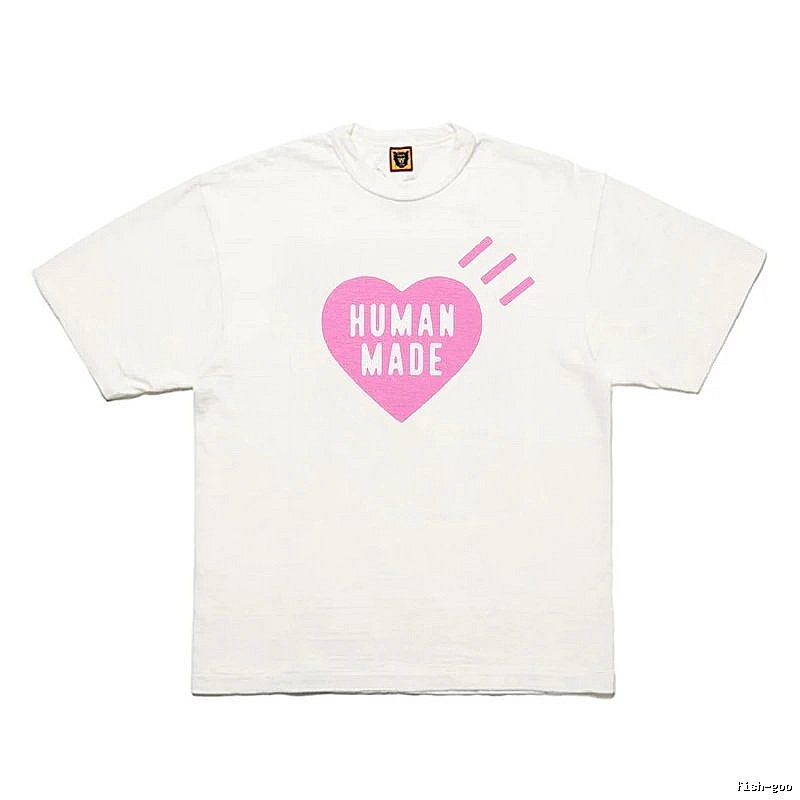 Human Made Patterned Heart logo T-shirt Black Green Human with Polished Detail