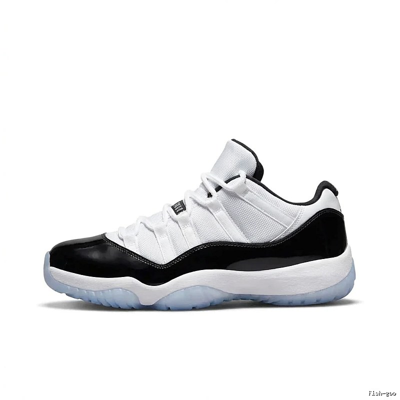 Jordan 11 Black and White Trendy Sports Shoes