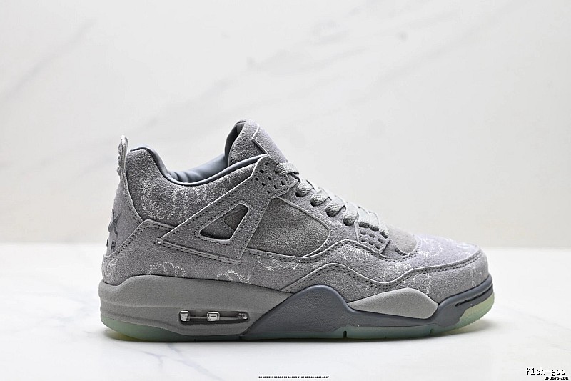 Jordan 4 Retro Style Grey Shoes