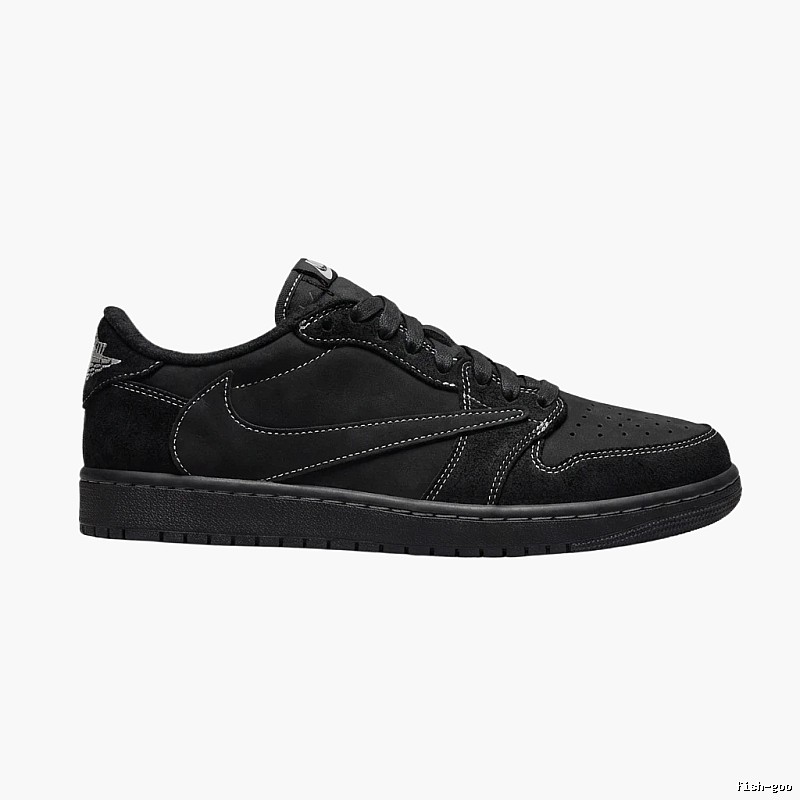 Jordan AJ1 simple style black shoes