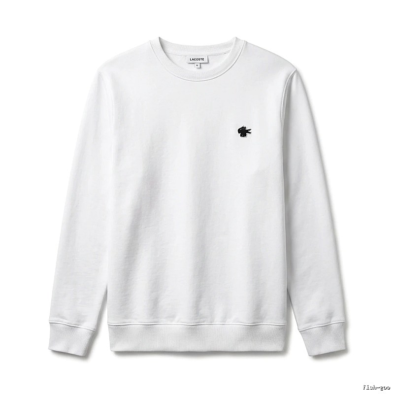 Lacoste simple style white sweatshirt