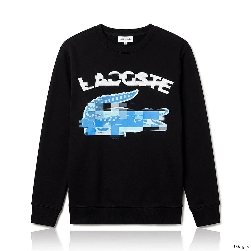 Lacoste trendy and cool style black sweatshirt