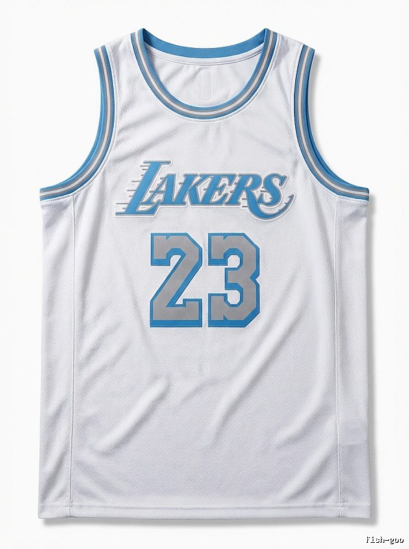 LBJ Lakers retro white jersey