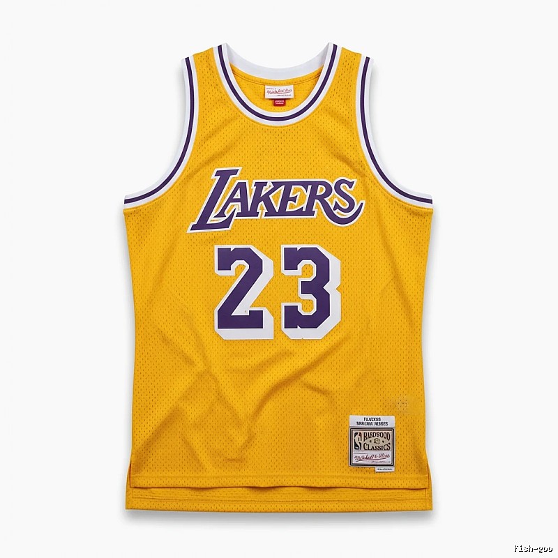 LBJ Lakers retro yellow jersey