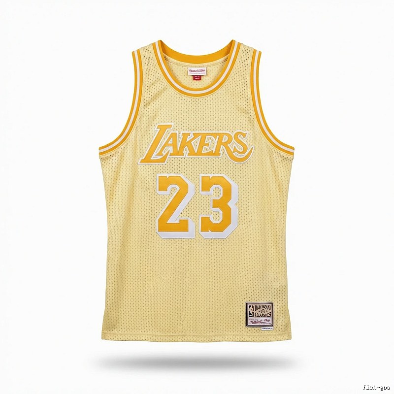 LBJ Lakers retro yellow jersey