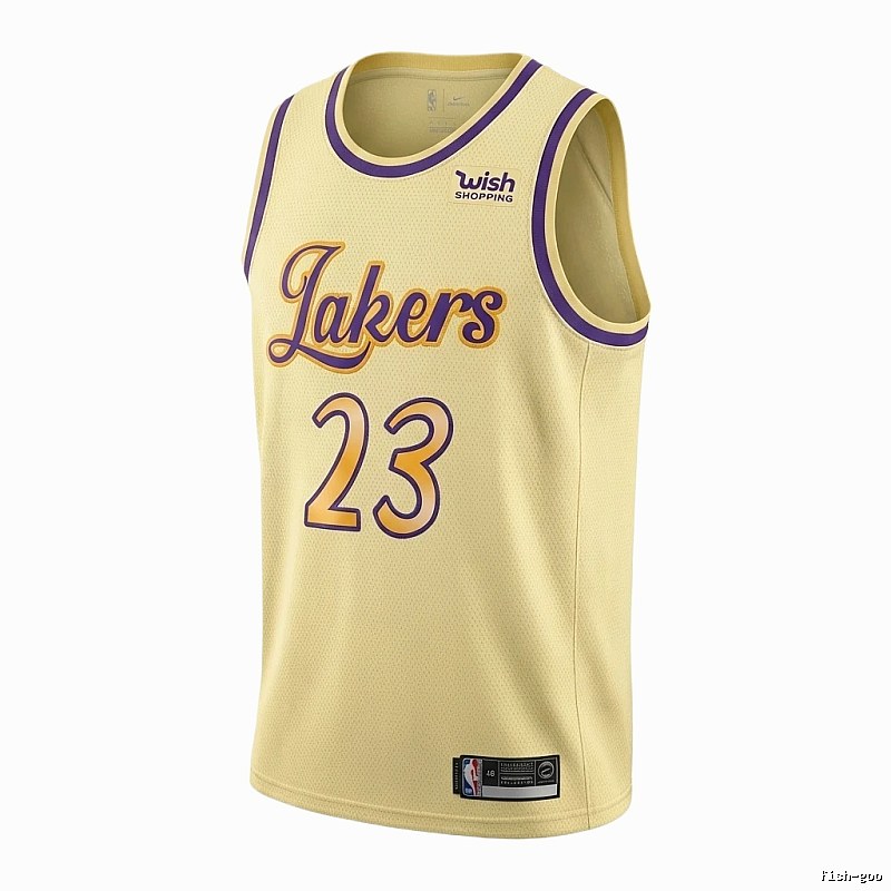 LBJ's No. 23 yellow jersey of the Lakers.