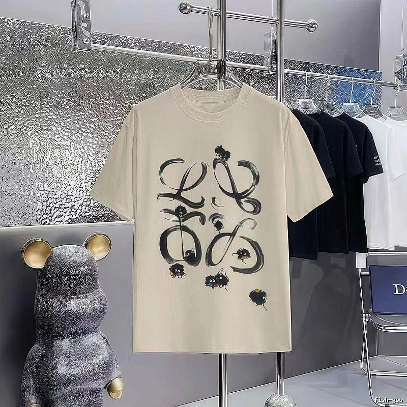 LOEWE x My Neighbor Totoro Co-branded Casual Style Apricot Beige Short-sleeve T-shirt