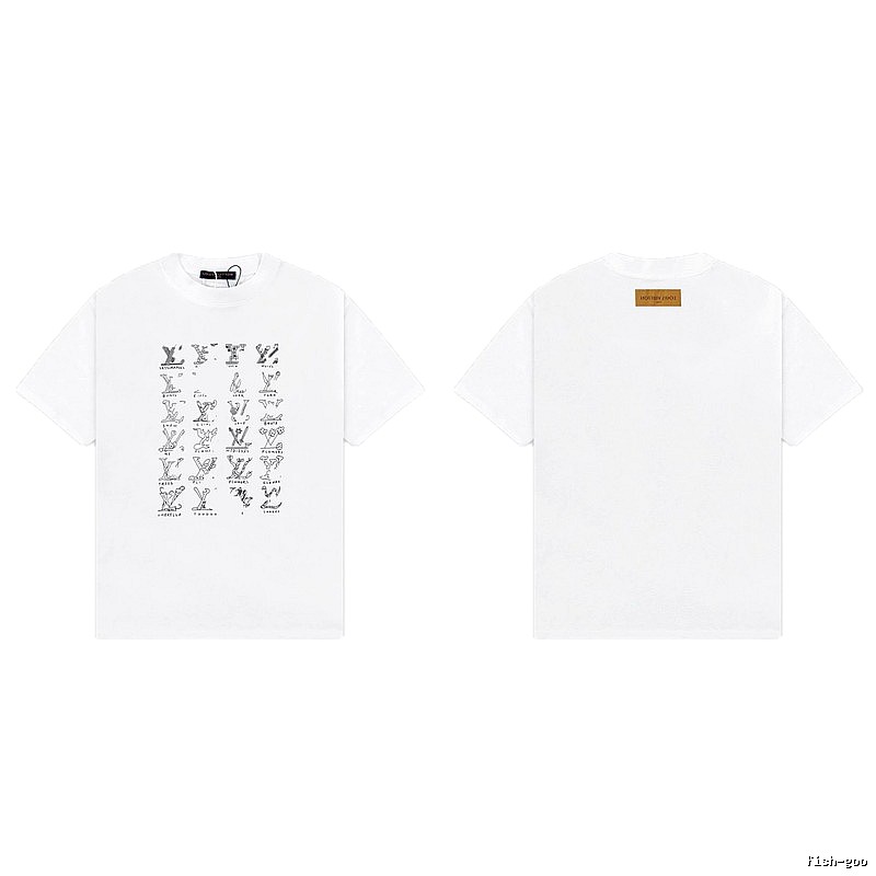 Louis Vuitton Graffiti Trend Style White T-Shirt