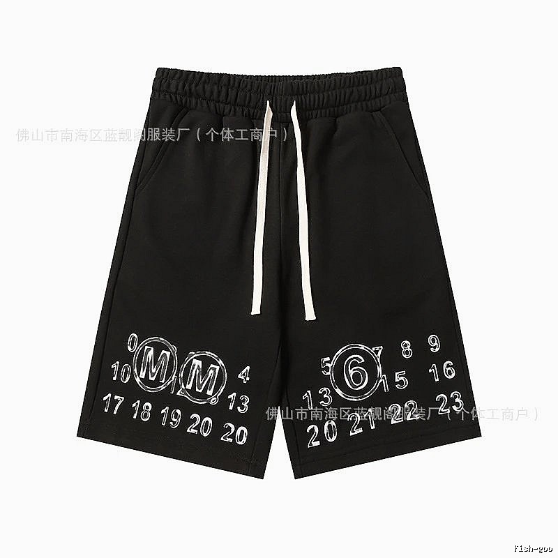 Maison Margiela digital print style shorts