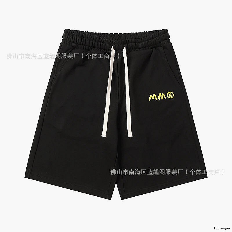 Maison Margiela minimalist style black shorts