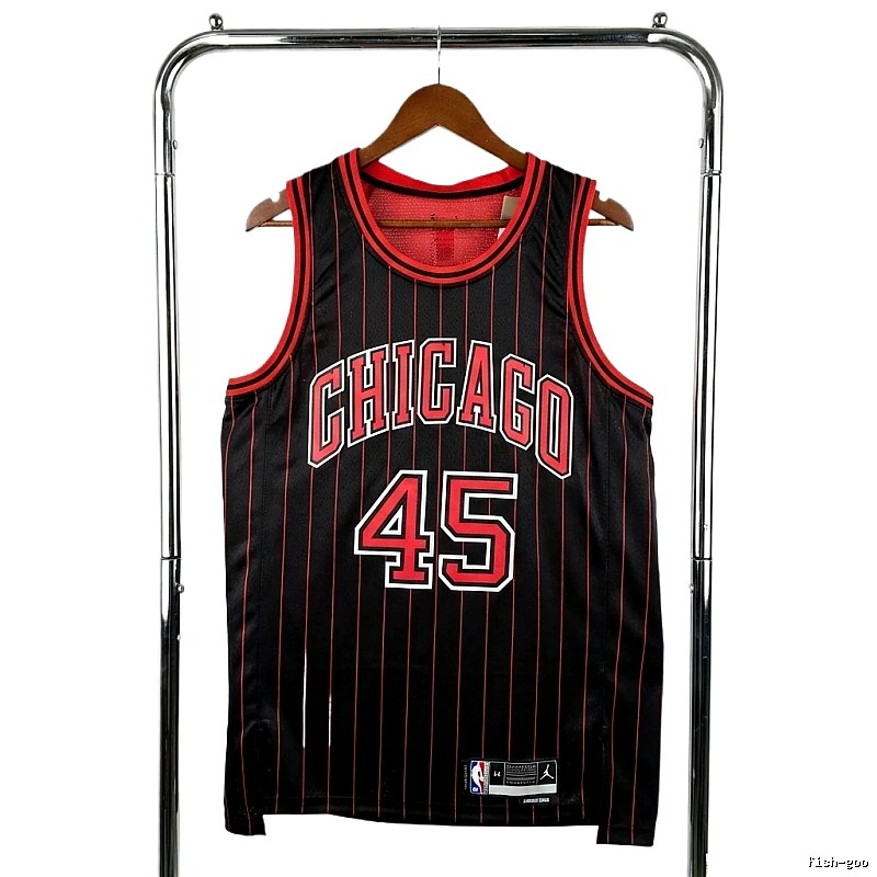 Michael Jordan retro black and red jersey
