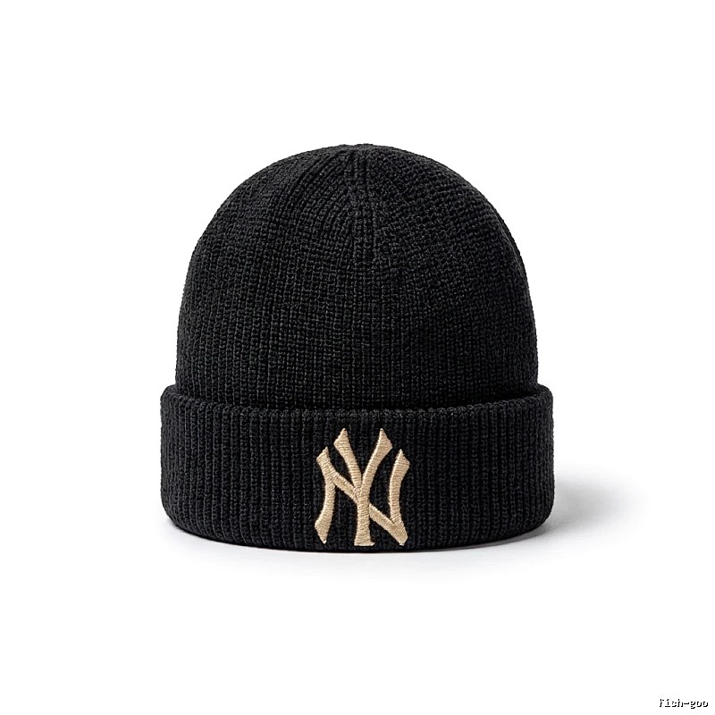 MLB classic style black knitted hat