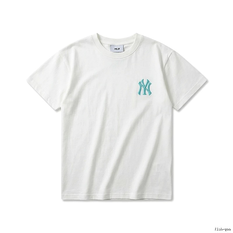 MLB NY Series Simple Style White T-shirt
