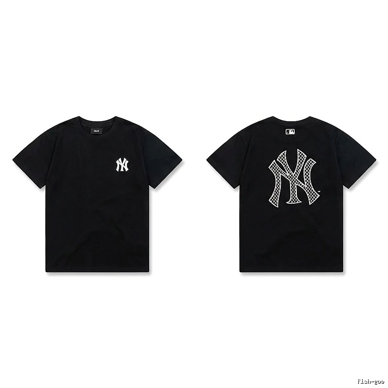 MLB NY Series Trendy and Cool Style Black T-shirt