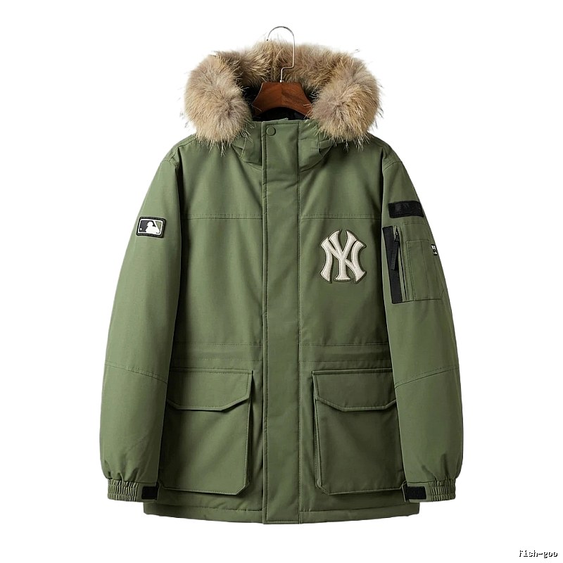 MLB trendy style army green down jacket