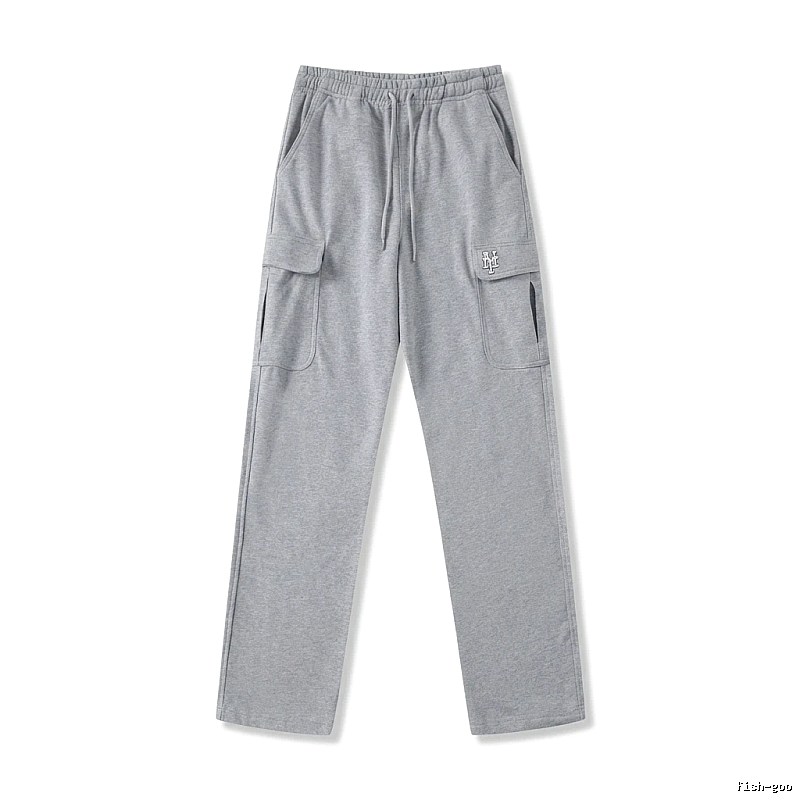 MLB utility-style grey long trousers