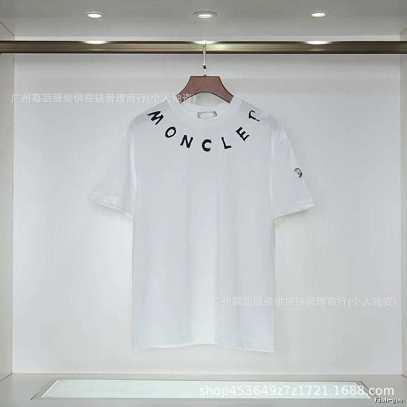Moncler Graffiti Casual Style White Short-sleeve T-shirt