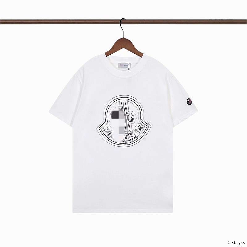 Moncler Logo Collection Trendy Style White T-Shirt