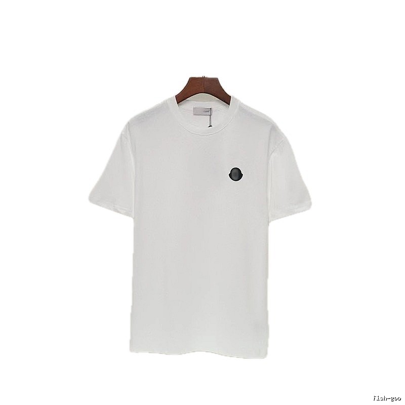 Moncler Minimalist Casual Style White Short-sleeved T-shirt