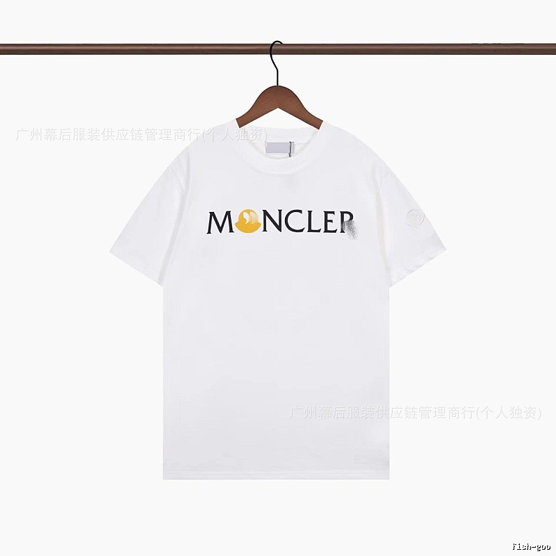 Moncler Printed Casual White Short-sleeve T-shirt