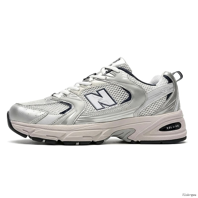 New Balance 530 Series Silver-White Retro Sports Shoes