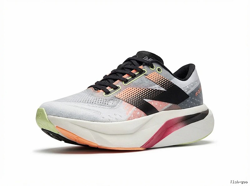 New Balance retro-style gray-pink sports shoes
