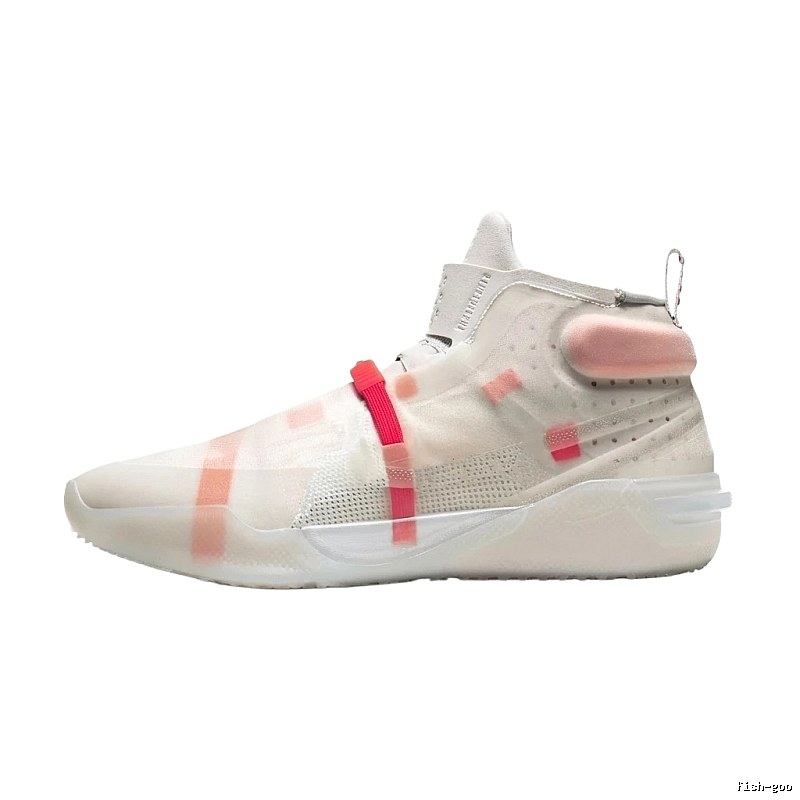 Nike high-top sporty pink and white shoes