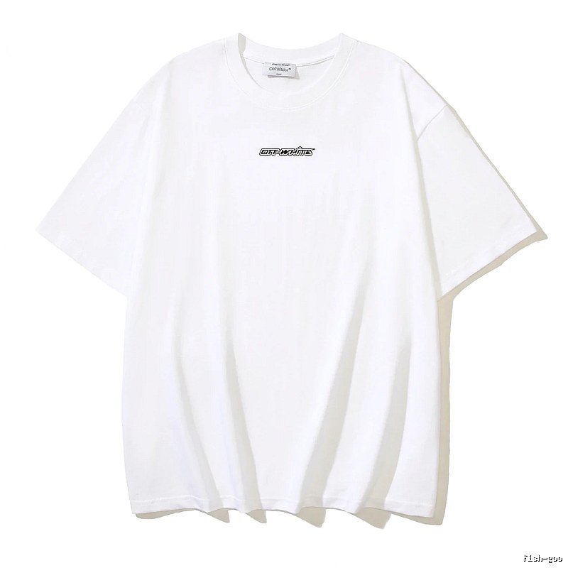 Off-White minimalist style white T-shirt