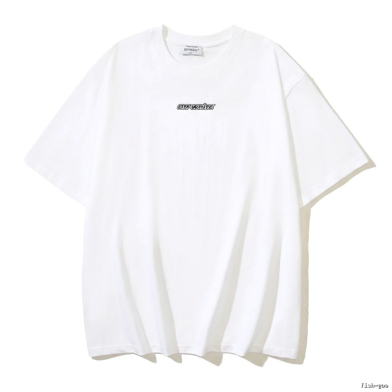 Off-White minimalist style white T-shirt