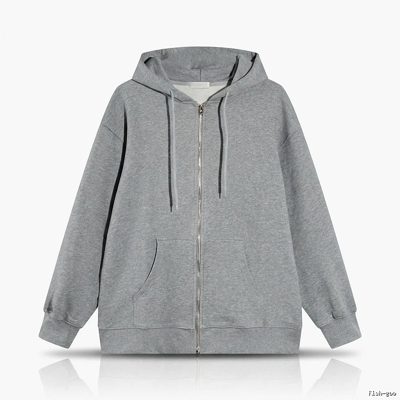 Other simple style hooded gray sweatshirt