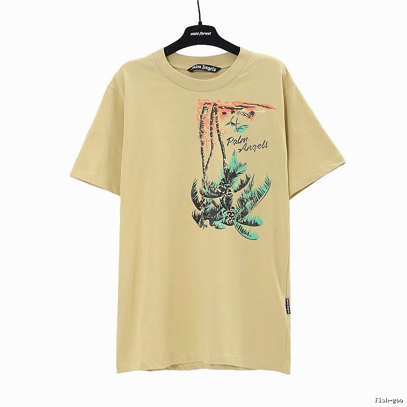 Palm Angels Classic Logo T-shirt White Palm Tree with Travel-Friendly Style