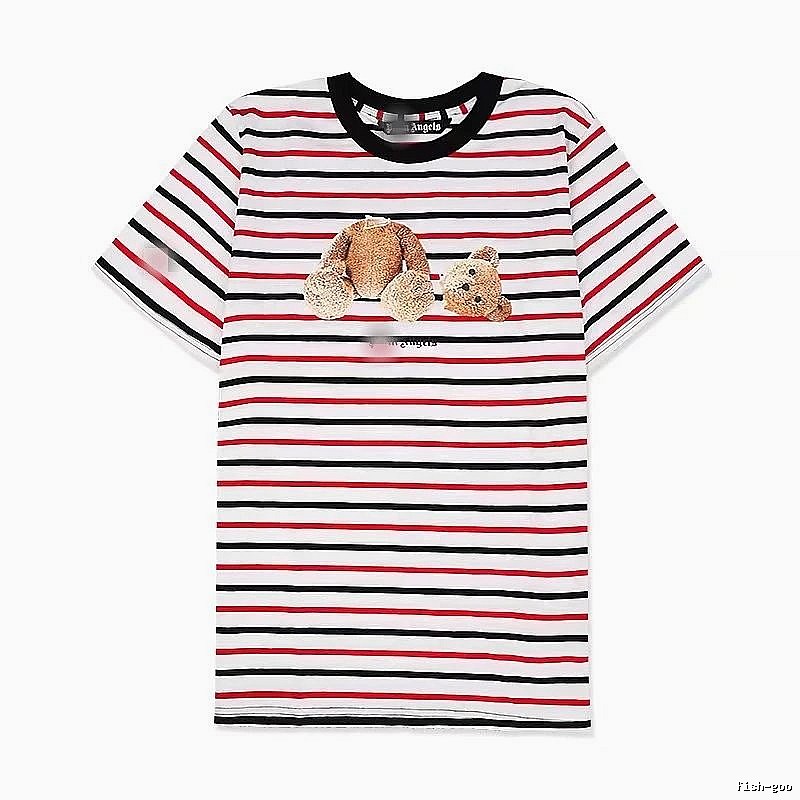 Palm Angels Lightweight Bear graphic T-shirt White Colorful Bear for Trend Styling