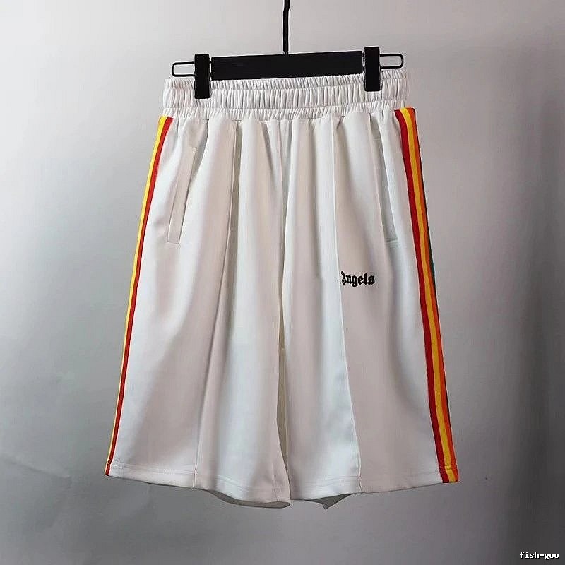 Palm Angels Premium Style Track shorts Black Side Stripe for Resort Outfits